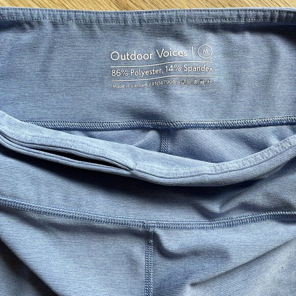 Outdoor Voices Warmup 7/8 Leggings Light Purple Gray Size M - Picture 4 of 6